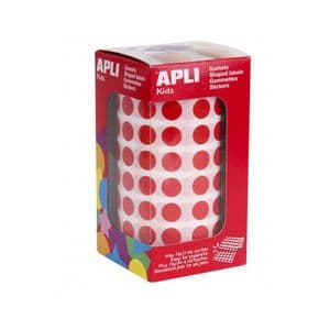 Picture 2 of Etiket op rol 10mm rood