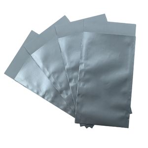 Picture 2 of Cadeauzakjes gebleekt kraft 7cm x 13cm zilver onbedrukt 70gr / m2