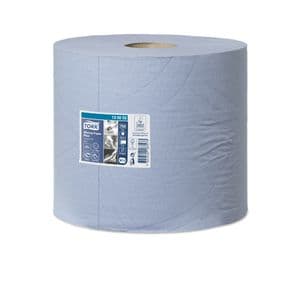 Picture 1 of Poetsrol tork wiper 420 advance 24cm x255m W1/W2 130052 2 lagen blauw