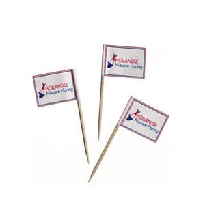 Picture 1 of Prikkers hout 7cm hollandse nieuwe haring vlag