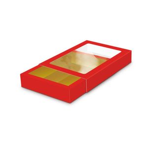 Picture 1 of Goudkarton GK7 17.6cm x 12cm x 3cm rood