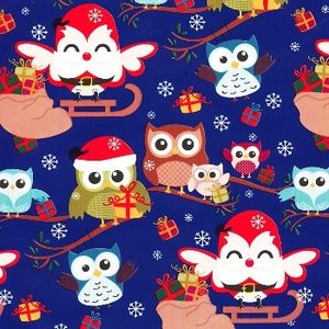 Picture 1 of Cadeaupapier kerst 30cm x 200m 6056 gestreken kraft 70gr / m2