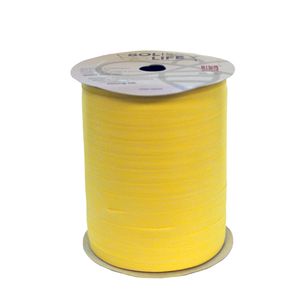 Picture 1 of Krullint biologisch afbreekbaar en composteerbaar 10mm x 200m citroengeel onbedrukt