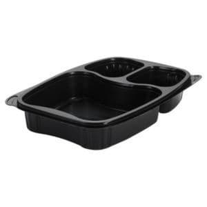 Picture 1 of Bistrobak 25.4cm x 17.4cm x 4.2cm 885ml 3vaks zwart pp