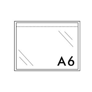 Picture 1 of Paklijstenveloppen plastic 165mm x 122mm A6 onbedrukt