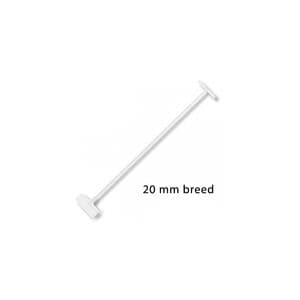 Picture 1 of Nylon pins fijn 20mm x2cm wit