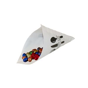 Picture 3 of Gebleekt wit puntzak 21cm x 21cm wit amazing food