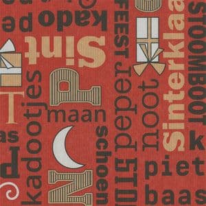 Picture 1 of Cadeaupapier sinterklaas 50cm x 200m 018 bruin kraft 70gr / m2