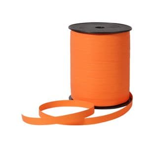 Picture 1 of Krullint paperlook 10mm x 250m oranje onbedrukt