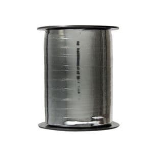 Picture 1 of Krullint metallic 10mm x 250m zilver onbedrukt