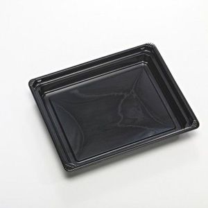 Picture 4 of Sushi tray 17.1cm x 14.3cm x 2.2cm zwart A-pet