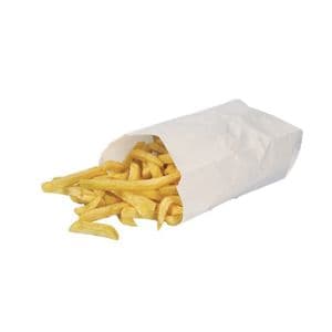Picture 4 of Ersatz zak wit 13cm x 8cm x 31cm 500gr onbedrukt 50gr / m2