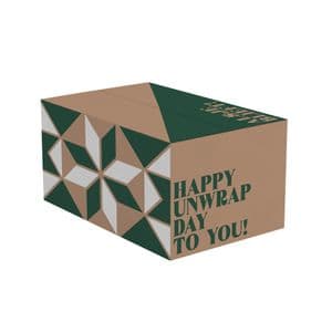 Picture 1 of Pakketdoos D 450mm x 350mm x 230mm groen kadoosje
