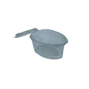 Picture 1 of Cups met deksels druppel 7cm x 5cm x 3.2cm 80ml pet transparant