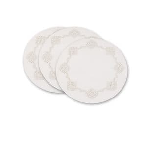 Picture 1 of Rondel 14cm greaseproof wit goud