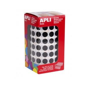 Picture 2 of Etiket op rol 10mm zwart