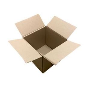 Picture 3 of Amerikaanse vouwdoos 200mm x 200mm x 200mm enkel golf B bruin onbedrukt