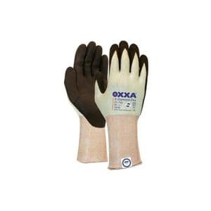 Picture 1 of Werkhandschoenen OXXA X-diamond-flex cut 5 nylon/lycra met nitrile coating 10/XL zwart/lichtgroen