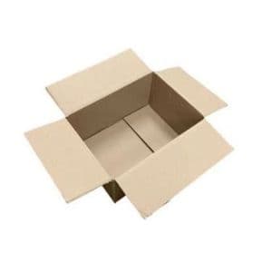 Picture 2 of Amerikaanse vouwdoos 305mm x 220mm x 150mm enkel golf B bruin onbedrukt