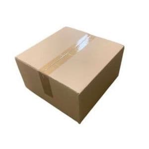 Picture 1 of Amerikaanse vouwdoos 300mm x 300mm x 160mm enkel golf B bruin onbedrukt