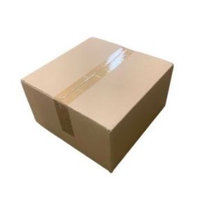 Picture 1 of Amerikaanse vouwdoos 300mm x 300mm x 160mm enkel golf B bruin onbedrukt