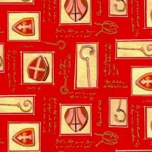 Picture 1 of Cadeaupapier sinterklaas 50cm x 200m 6019 glossy papier 70gr / m2