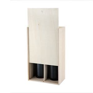 Picture 2 of 2 Fles schuifkist onbedrukt hout