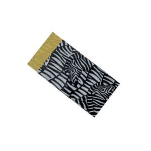 Picture 2 of Cadeauzakjes gestreken kraft 7cm x 13cm wit/zwart/geel zebra's 80gr / m2