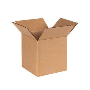 Picture 1 of Amerikaanse vouwdoos 280mm x 280mm x 80mm enkel golf B bruin onbedrukt