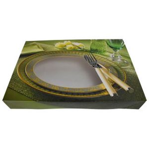 Picture 1 of Cateringdoos met venster 55cm x 37.5cm x 8cm groen verde
