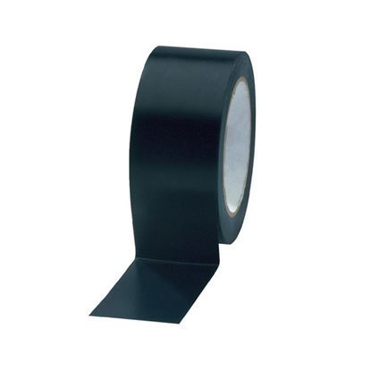 Picture 1 of PVC solvent tape 50mm x 66m zwart onbedrukt 35µm